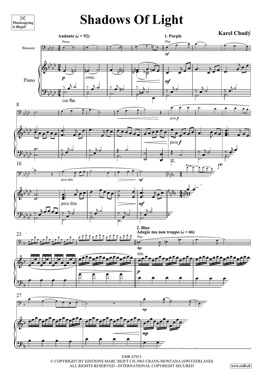 Shadows Of Light Shadows Of Light Bassoon Solo scores gallery preview page 5