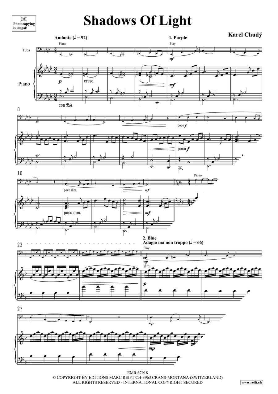Shadows Of Light Shadows Of Light Tuba scores gallery preview page 5