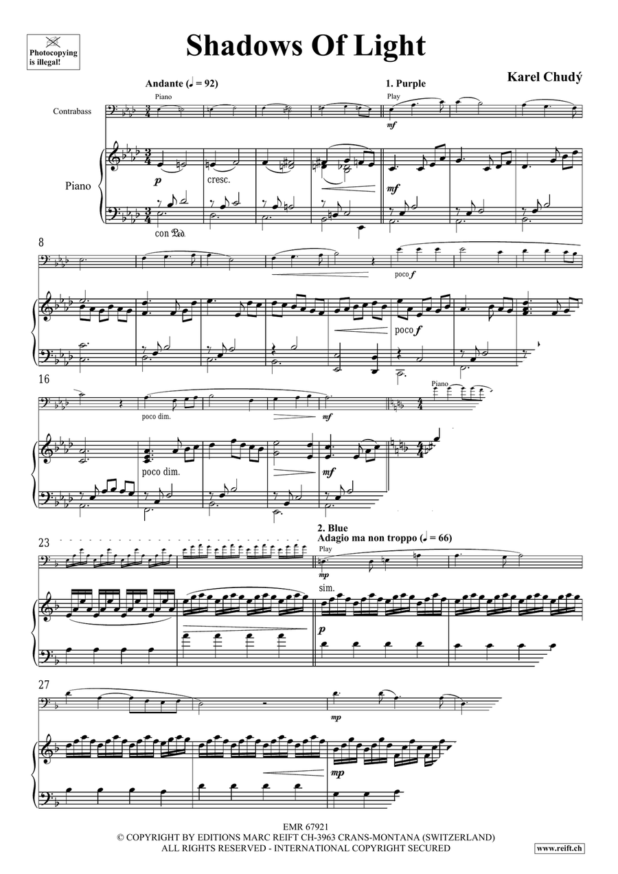 Shadows Of Light Shadows Of Light Double Bass scores gallery preview page 5