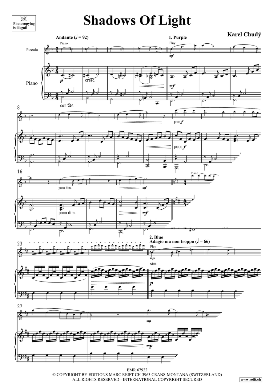 Shadows Of Light Shadows Of Light Piccolo scores gallery preview page 5