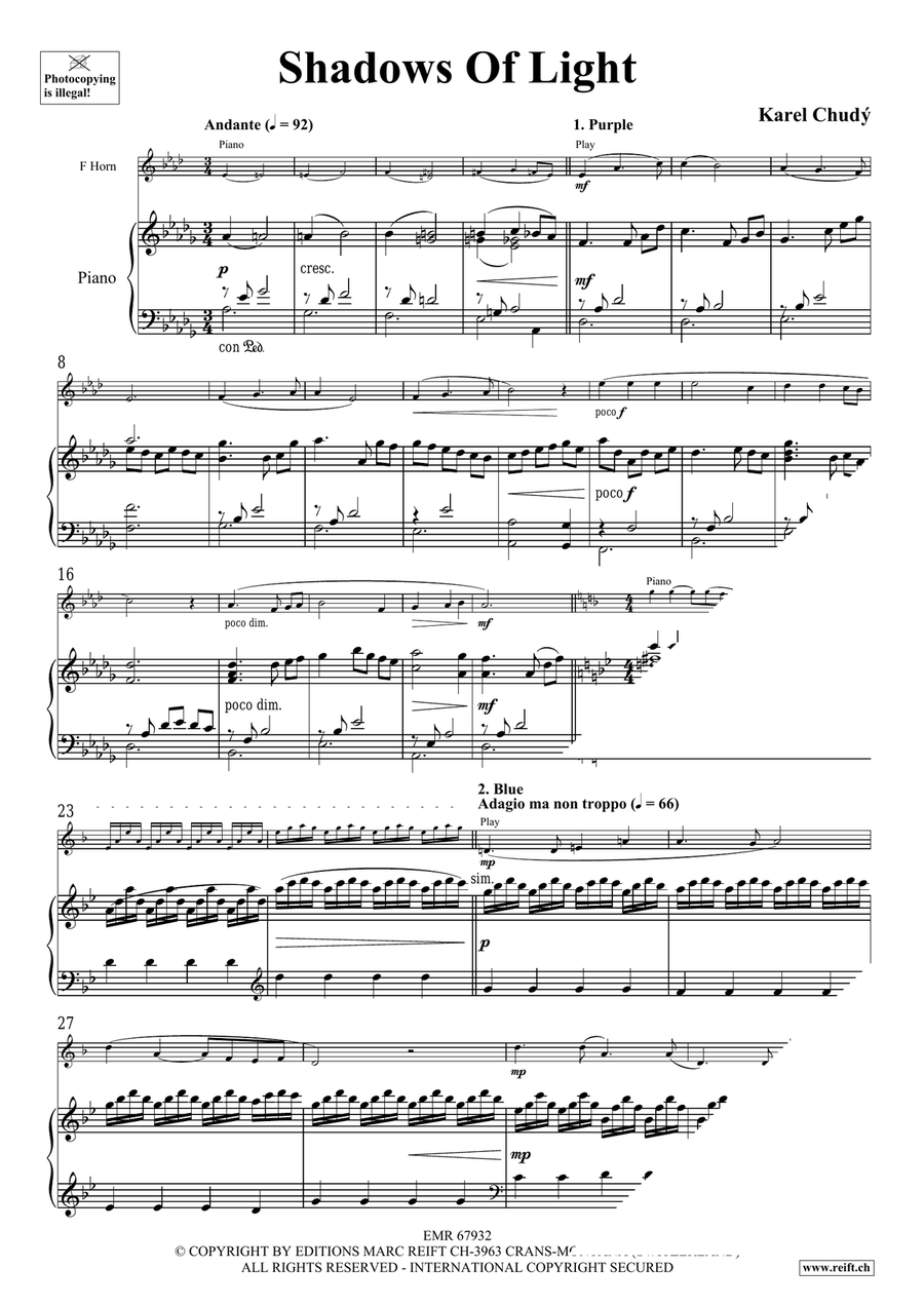 Shadows Of Light Shadows Of Light Horn scores gallery preview page 5