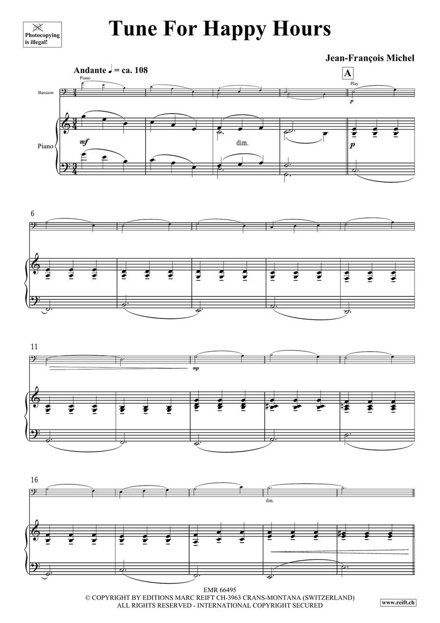 Tunes For Happy Hours Tunes For Happy Hours Bassoon Solo scores gallery preview page 4