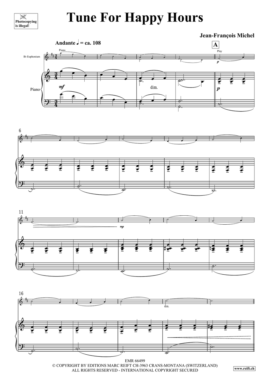 Tunes For Happy Hours Tunes For Happy Hours Euphonium scores gallery preview page 4