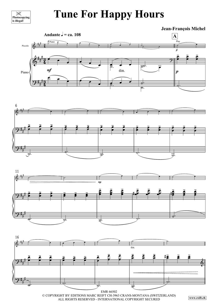 Tunes For Happy Hours Tunes For Happy Hours Piccolo scores gallery preview page 4
