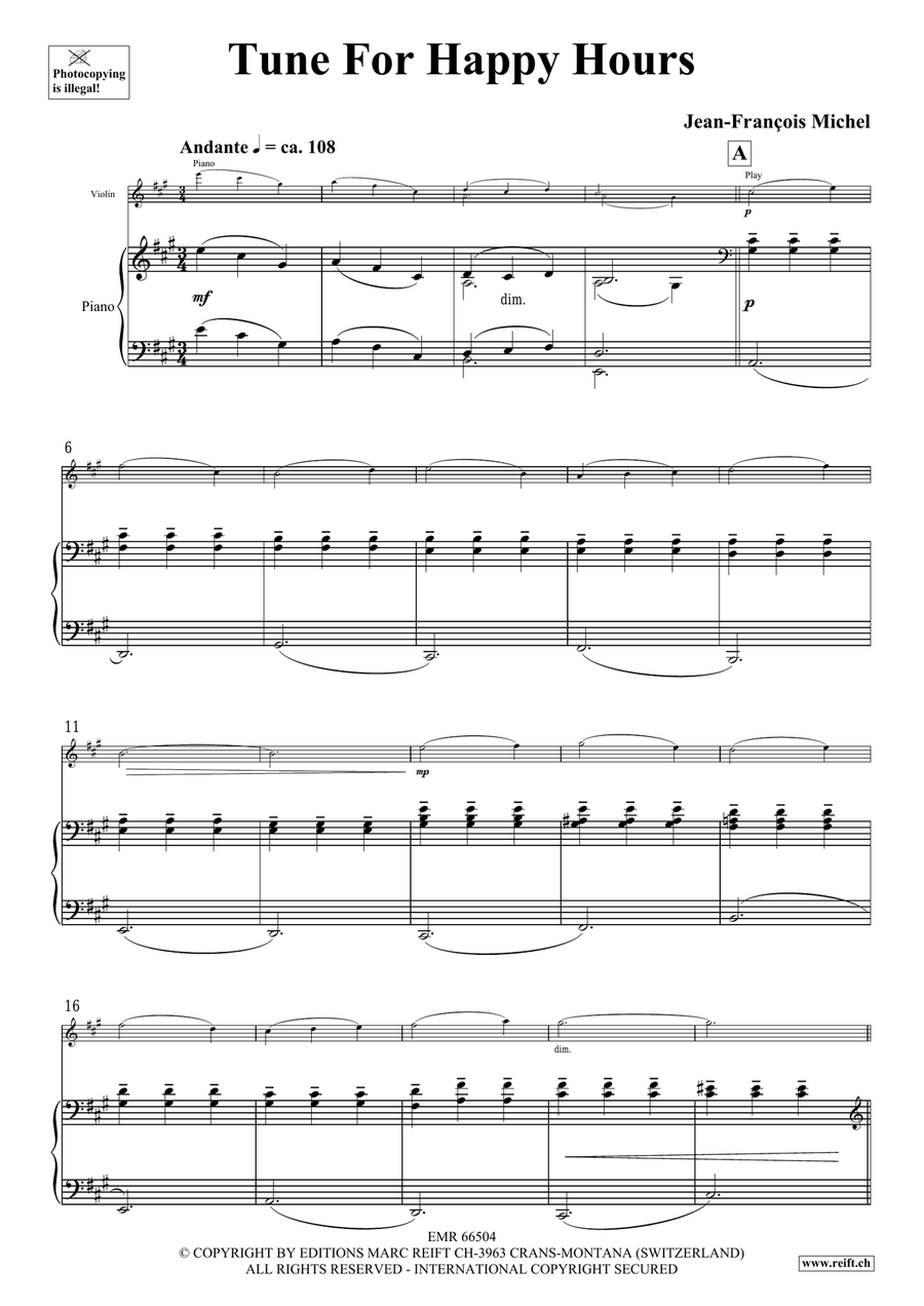 Tunes For Happy Hours Tunes For Happy Hours Violin Solo scores gallery preview page 4
