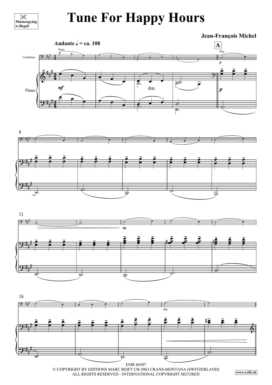 Tunes For Happy Hours Tunes For Happy Hours Double Bass scores gallery preview page 4