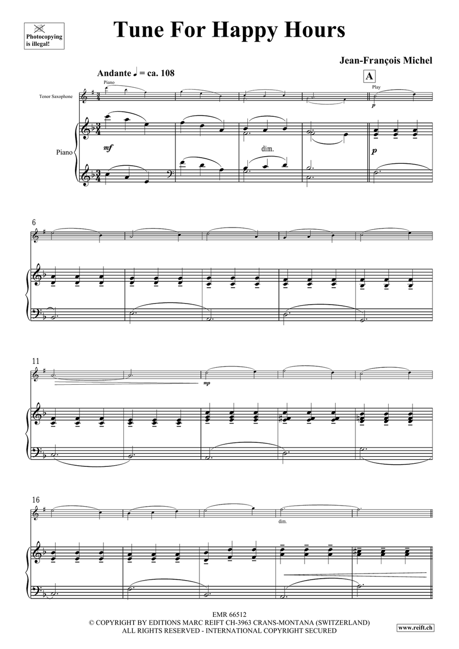 Tunes For Happy Hours Tunes For Happy Hours Tenor Saxophone scores gallery preview page 4