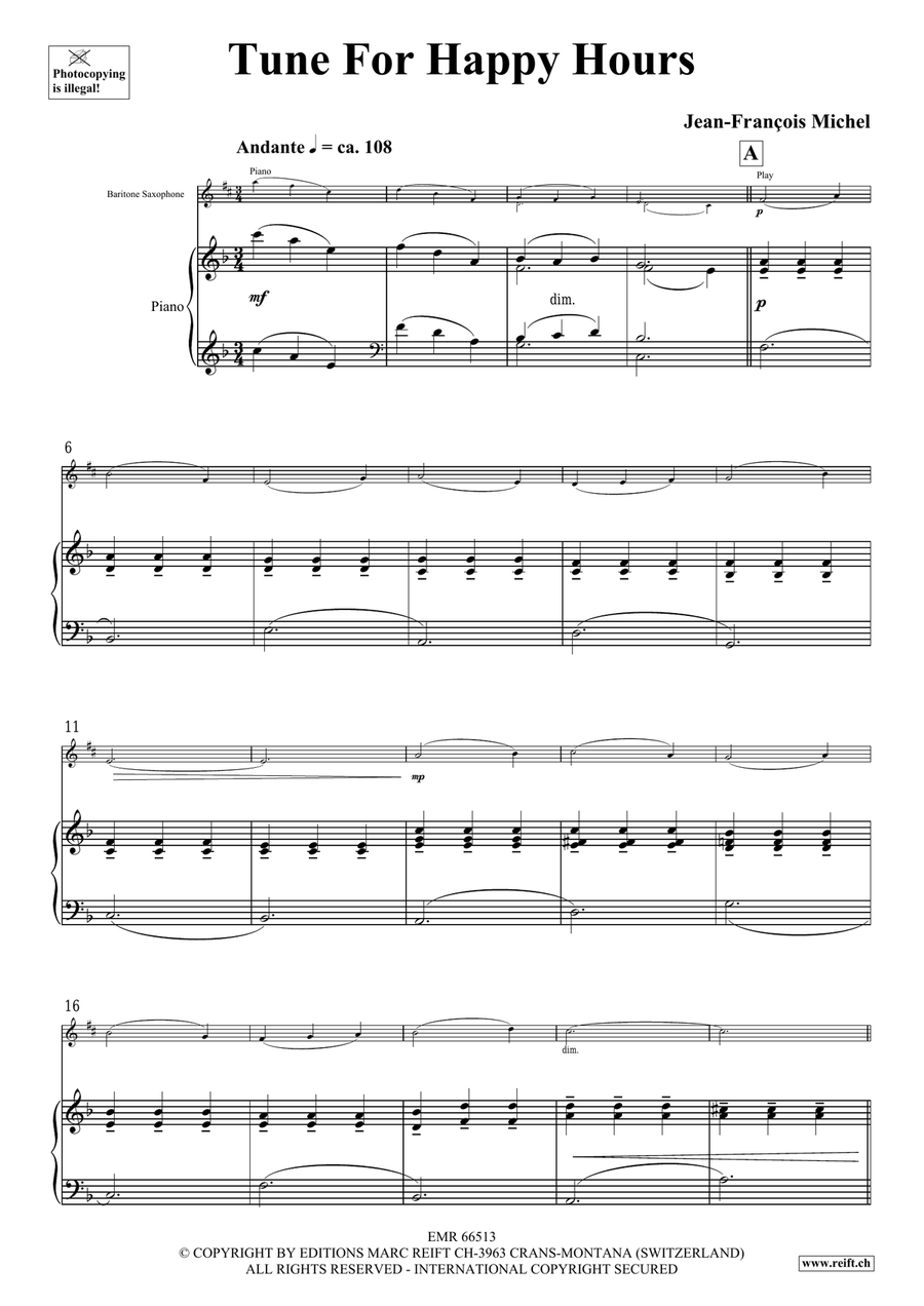 Tunes For Happy Hours Tunes For Happy Hours Baritone Saxophone scores gallery preview page 4