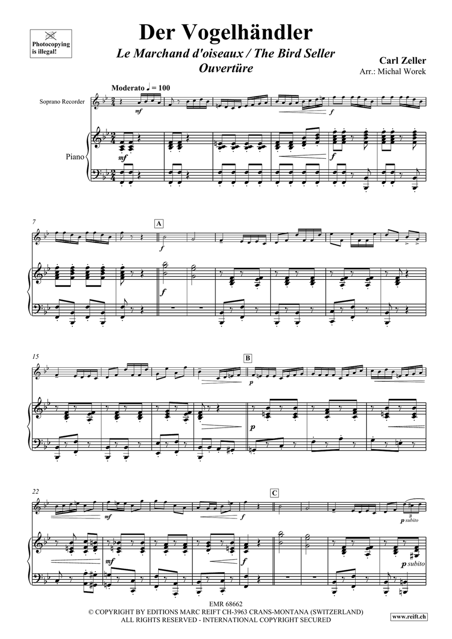 Der Vogelhändler Soprano Recorder - Sheet Music page 4