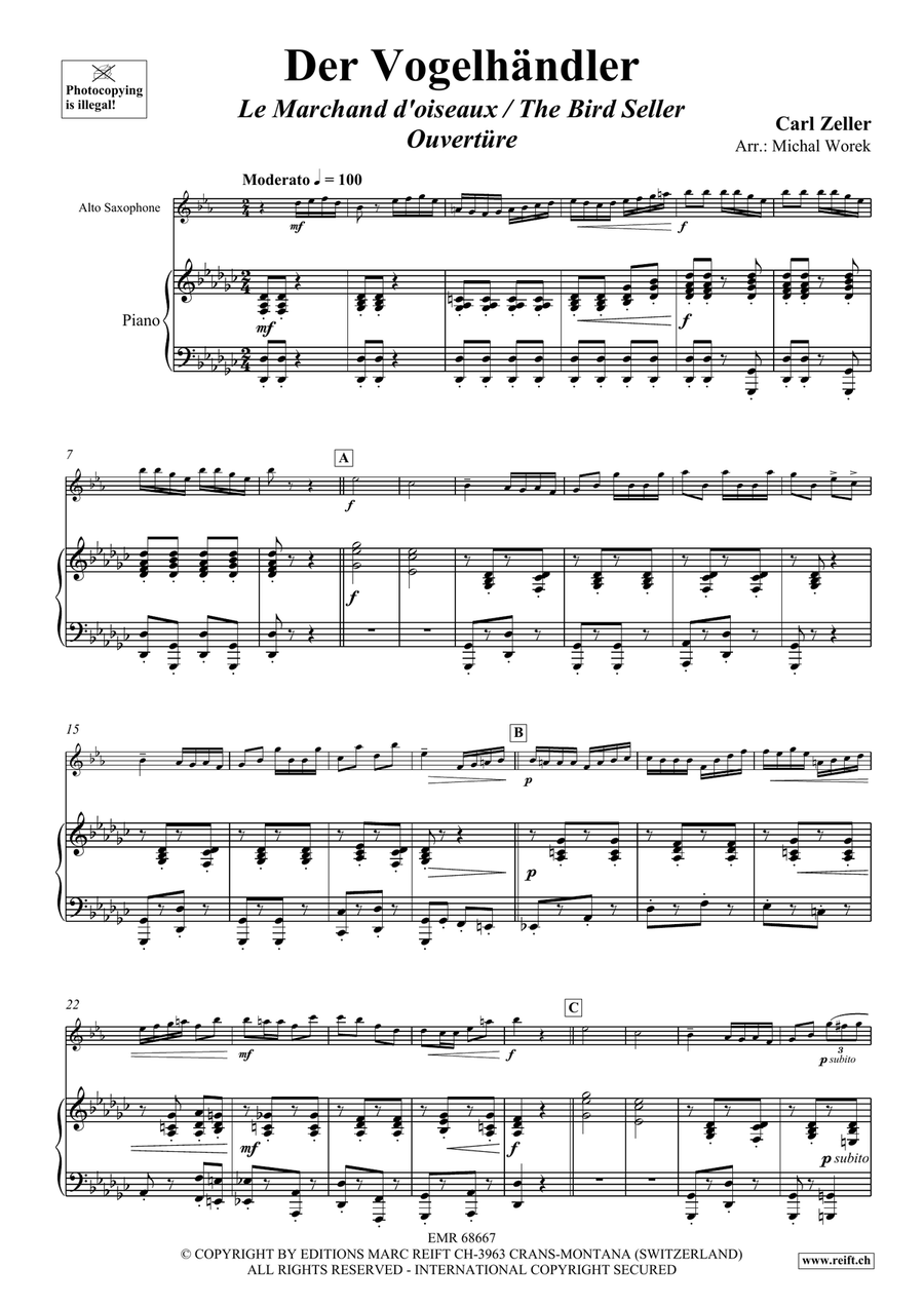 Der Vogelhändler Der Vogelhändler Alto Saxophone scores gallery preview page 4