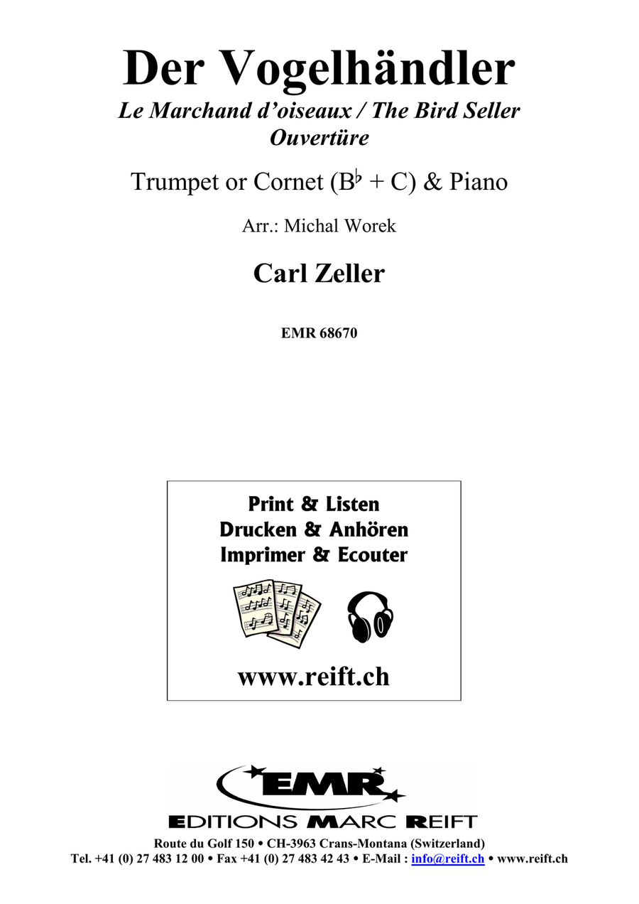 Der Vogelhändler Der Vogelhändler Cornet scores gallery preview page 2