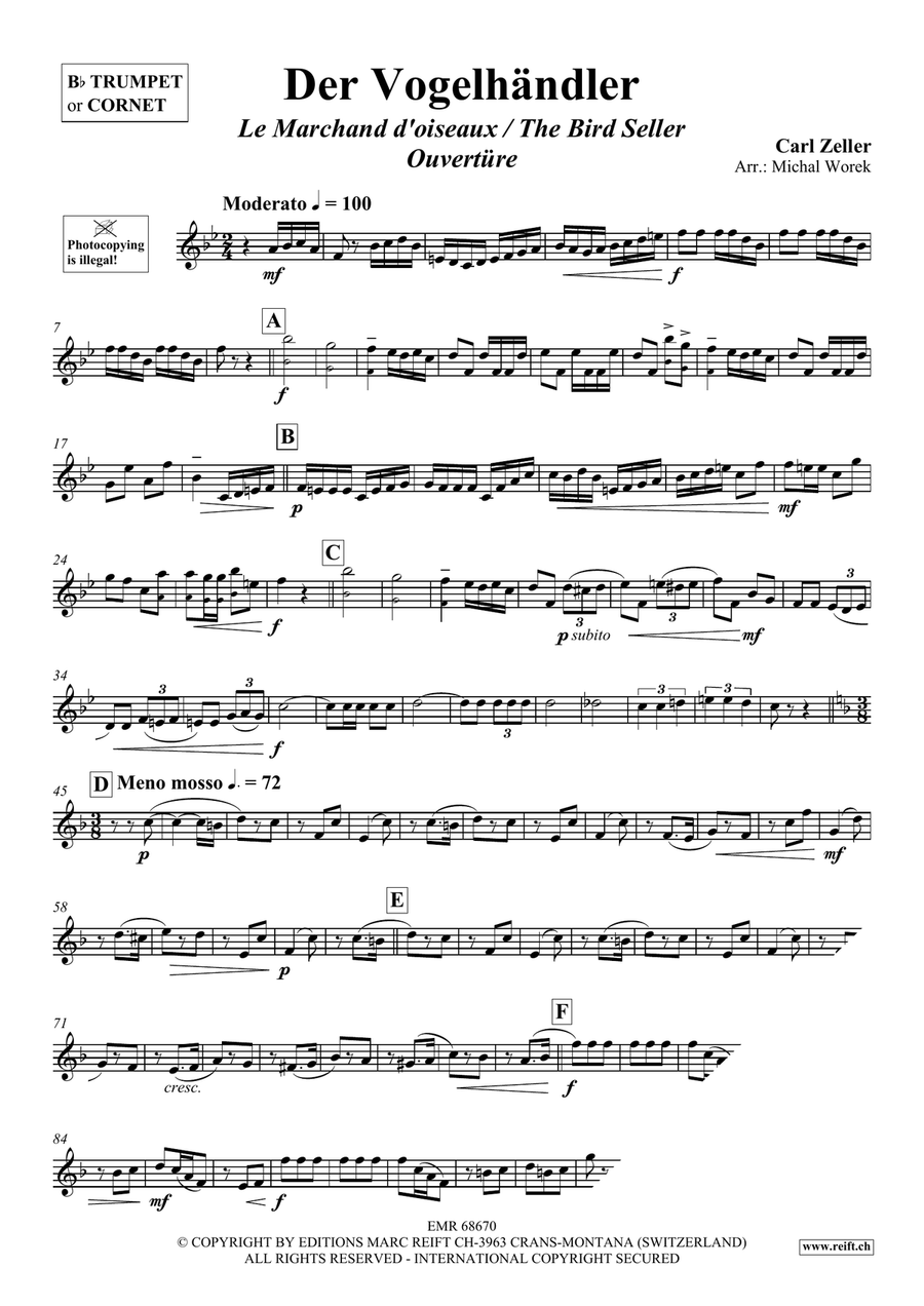Der Vogelhändler Der Vogelhändler Cornet scores gallery preview page 3