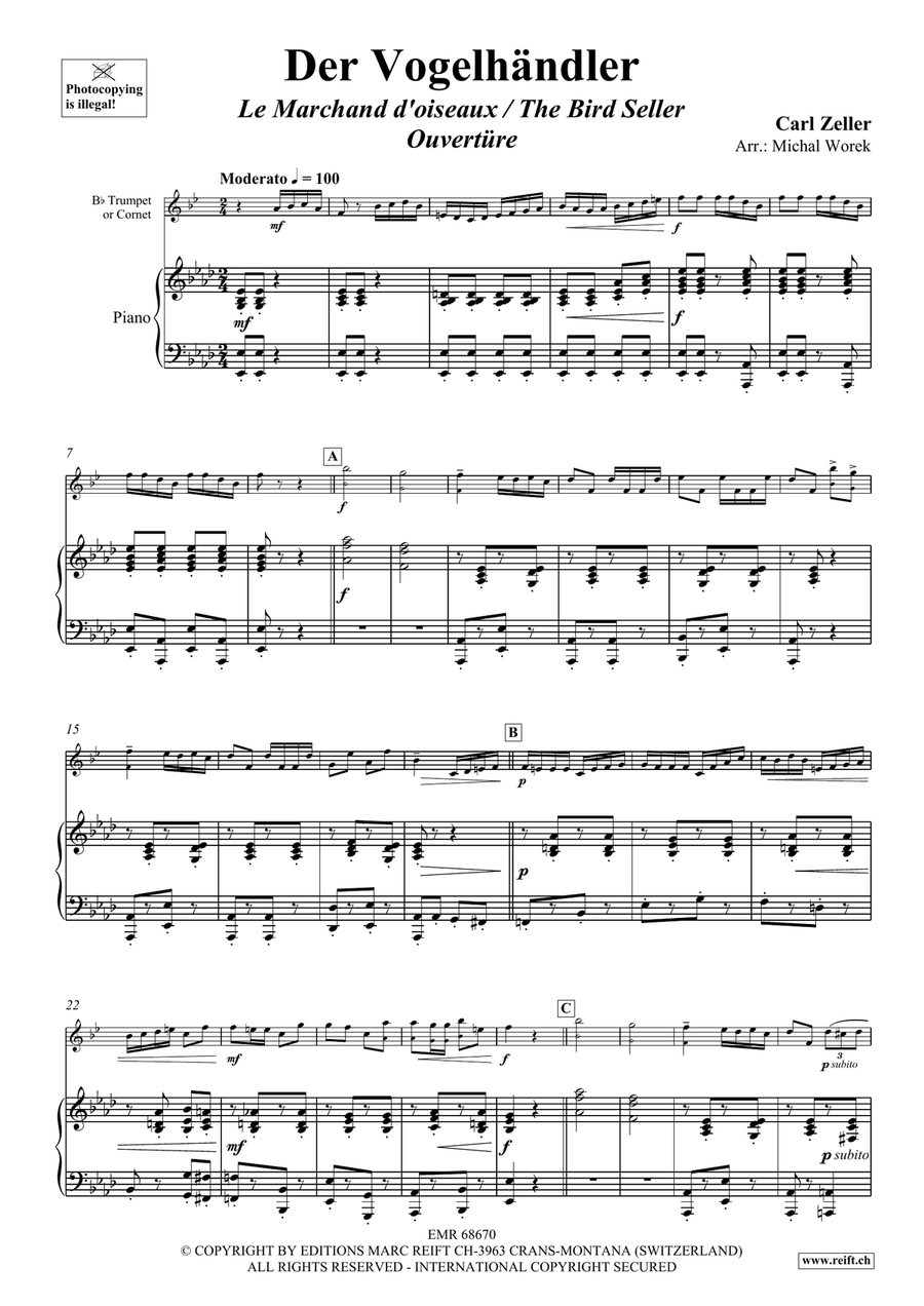 Der Vogelhändler Der Vogelhändler Cornet scores gallery preview page 4