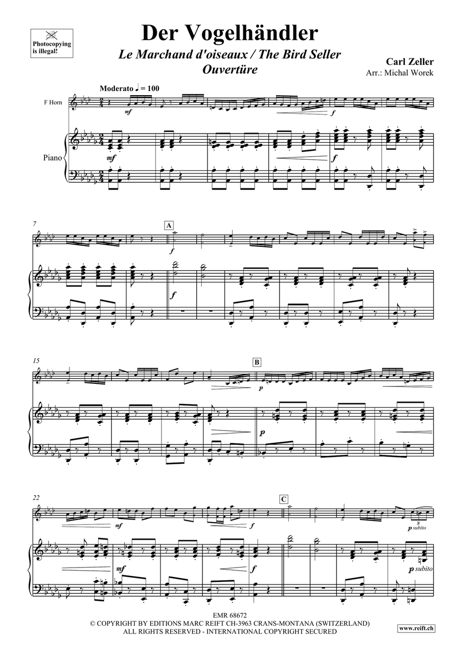 Der Vogelhändler Der Vogelhändler Horn scores gallery preview page 4