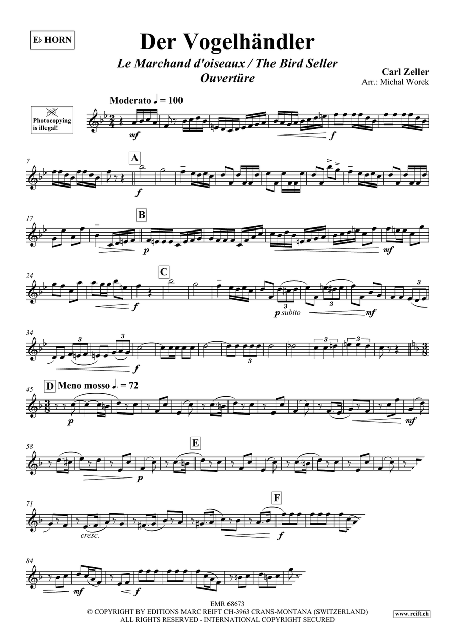 Der Vogelhändler Der Vogelhändler Horn scores gallery preview page 3