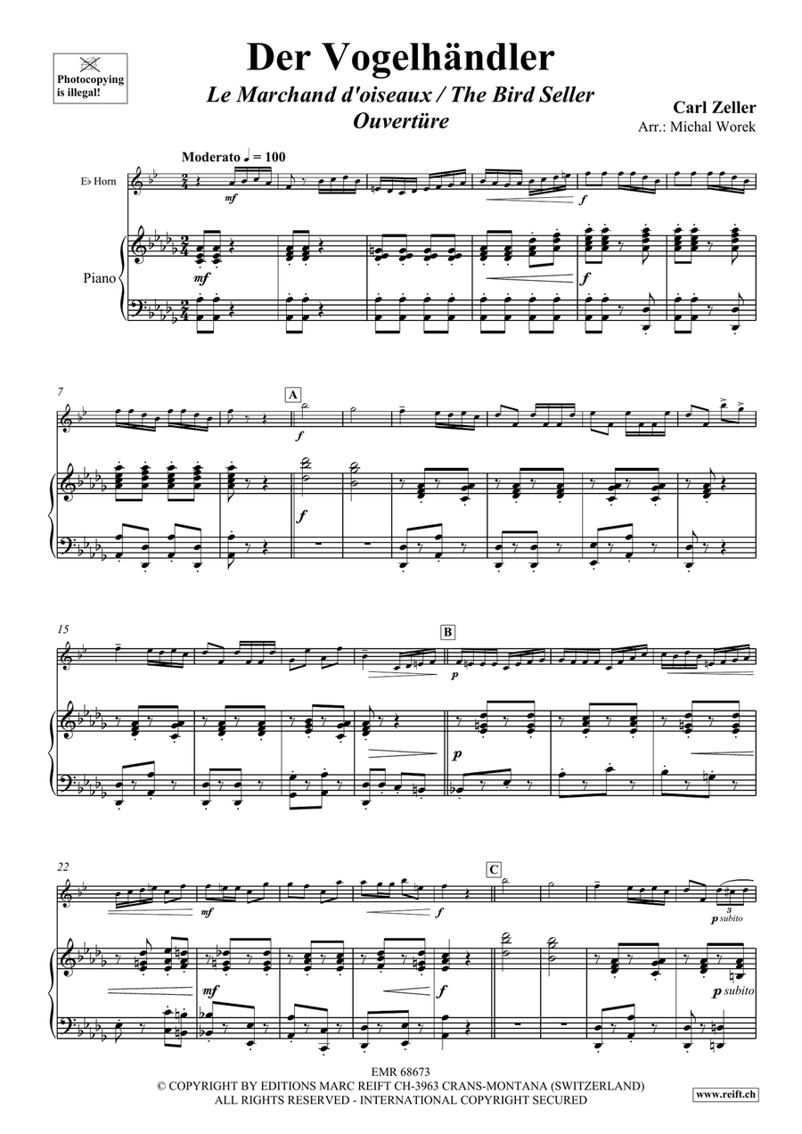 Der Vogelhändler Der Vogelhändler Horn scores gallery preview page 4