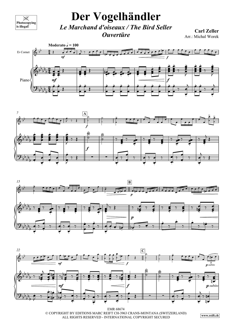 Der Vogelhändler Der Vogelhändler Cornet scores gallery preview page 4