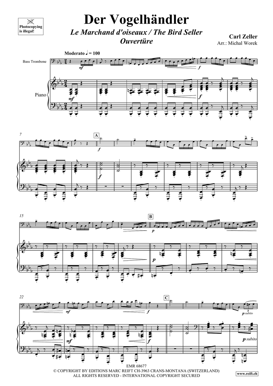 Der Vogelhändler Der Vogelhändler Bass Trombone scores gallery preview page 4