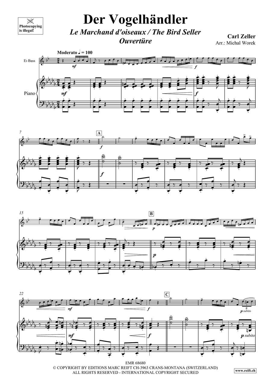 Der Vogelhändler Voice Solo - Sheet Music page 4