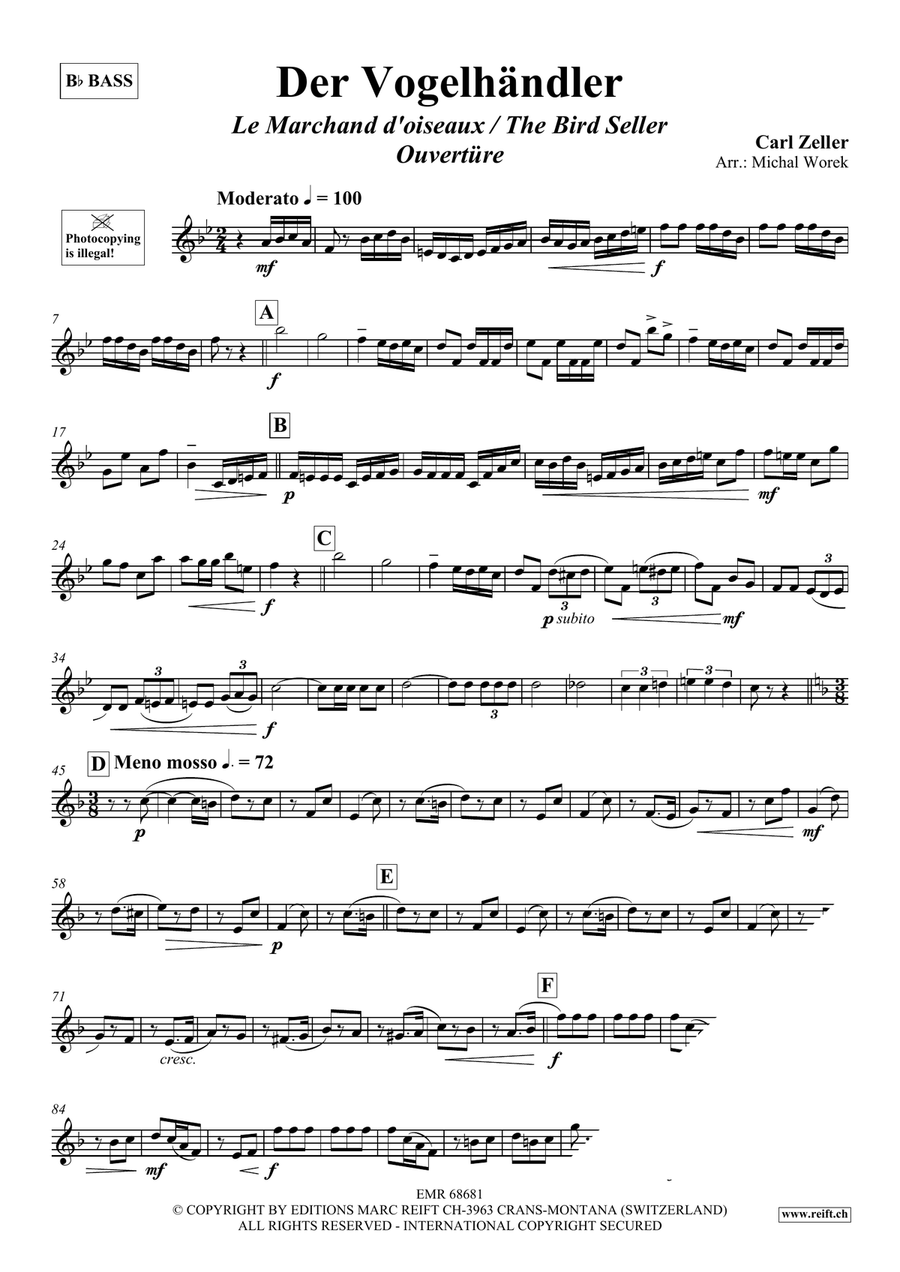 Der Vogelhändler Voice Solo - Sheet Music page 3