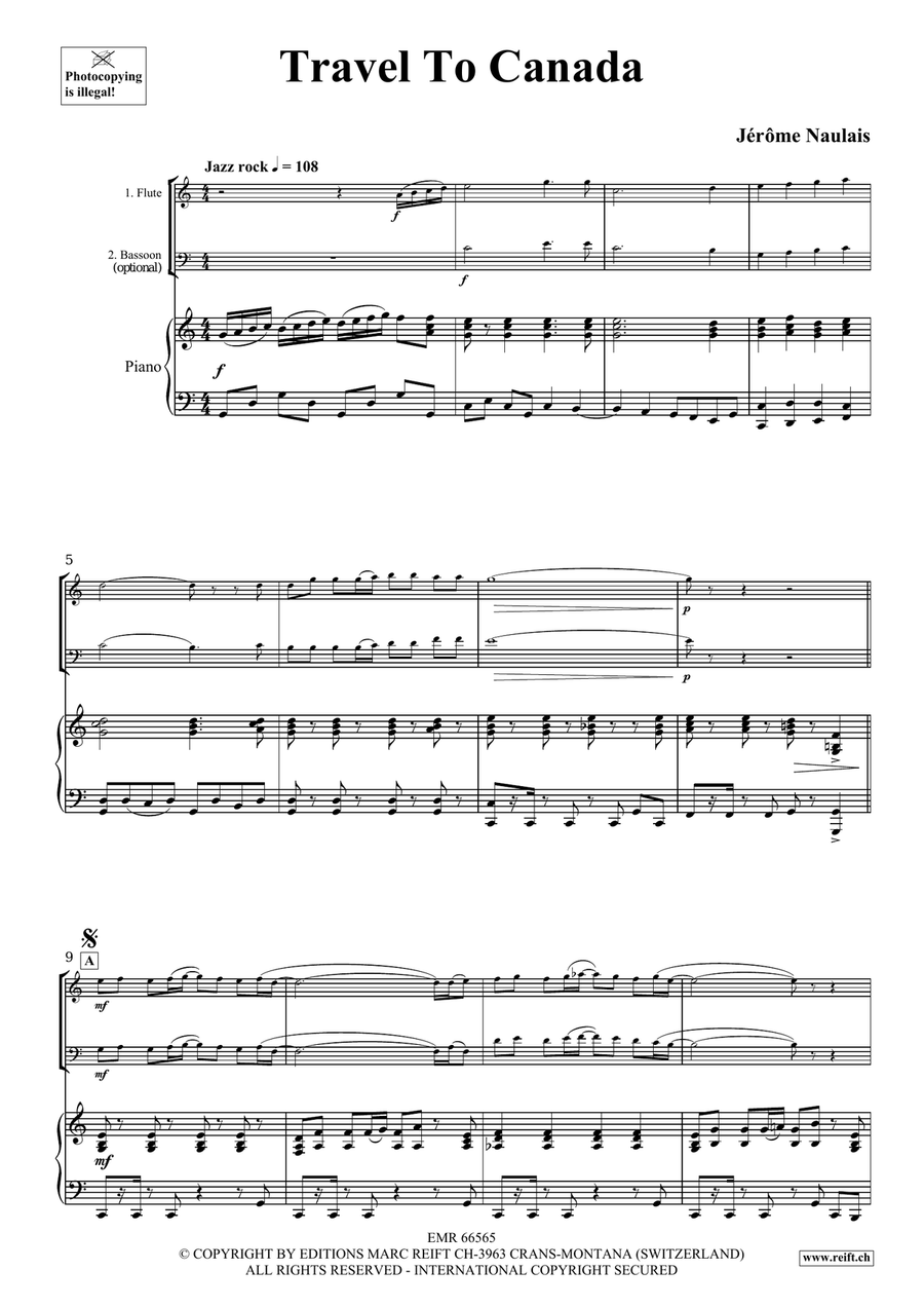 Travel To Canada Travel To Canada Bassoon scores gallery preview page 4