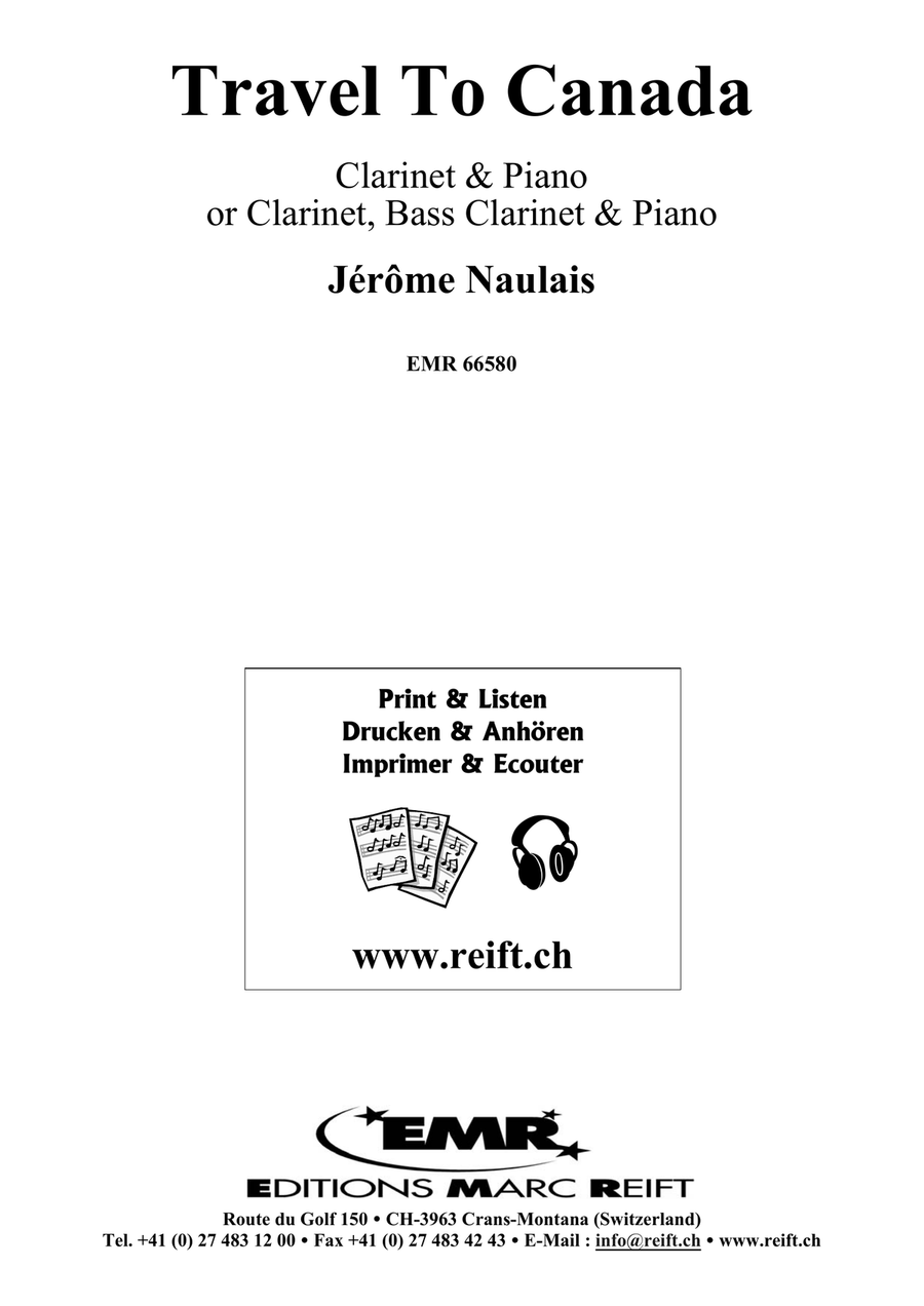 Travel To Canada Travel To Canada Bass Clarinet scores gallery preview page 2
