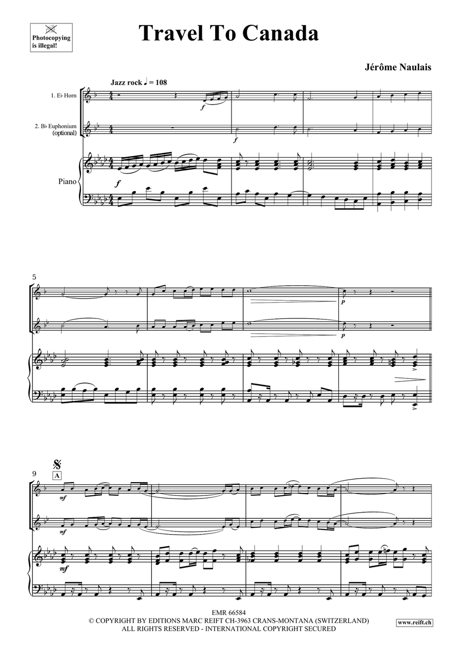 Travel To Canada Travel To Canada Euphonium scores gallery preview page 4