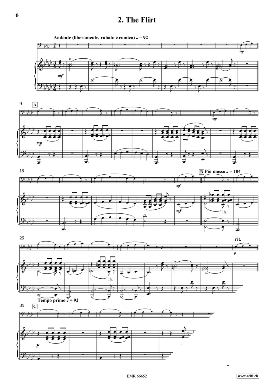 Three Sketches From The Belle Epoque Piano Accompaniment scores gallery preview page 6