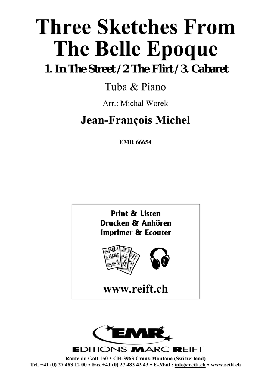 Three Sketches From The Belle Epoque Tuba scores gallery preview page 2
