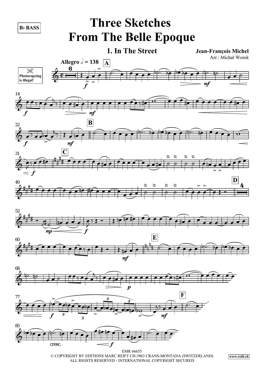 Three Sketches From The Belle Epoque Voice Solo scores gallery preview page 4