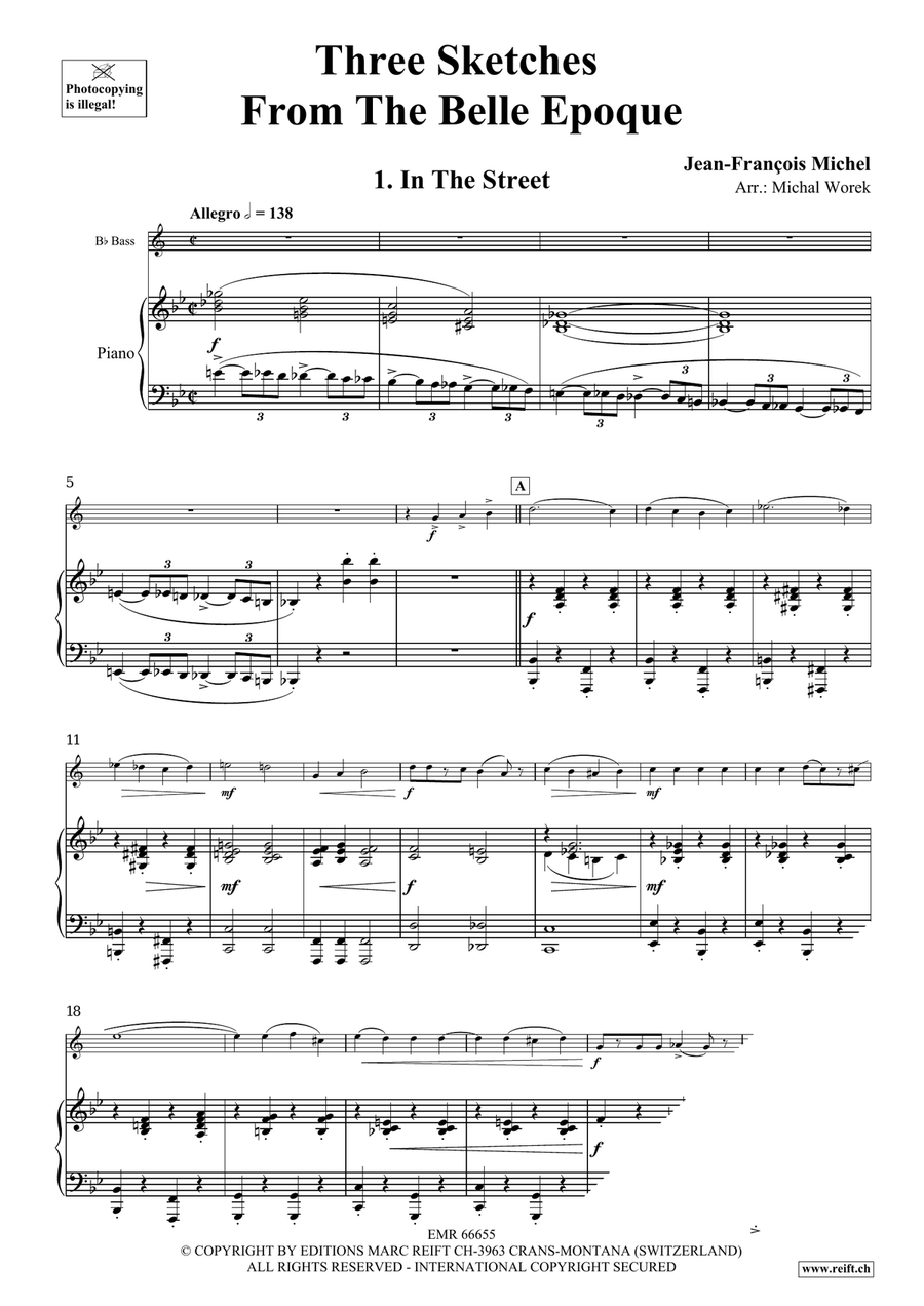 Three Sketches From The Belle Epoque Voice Solo scores gallery preview page 5