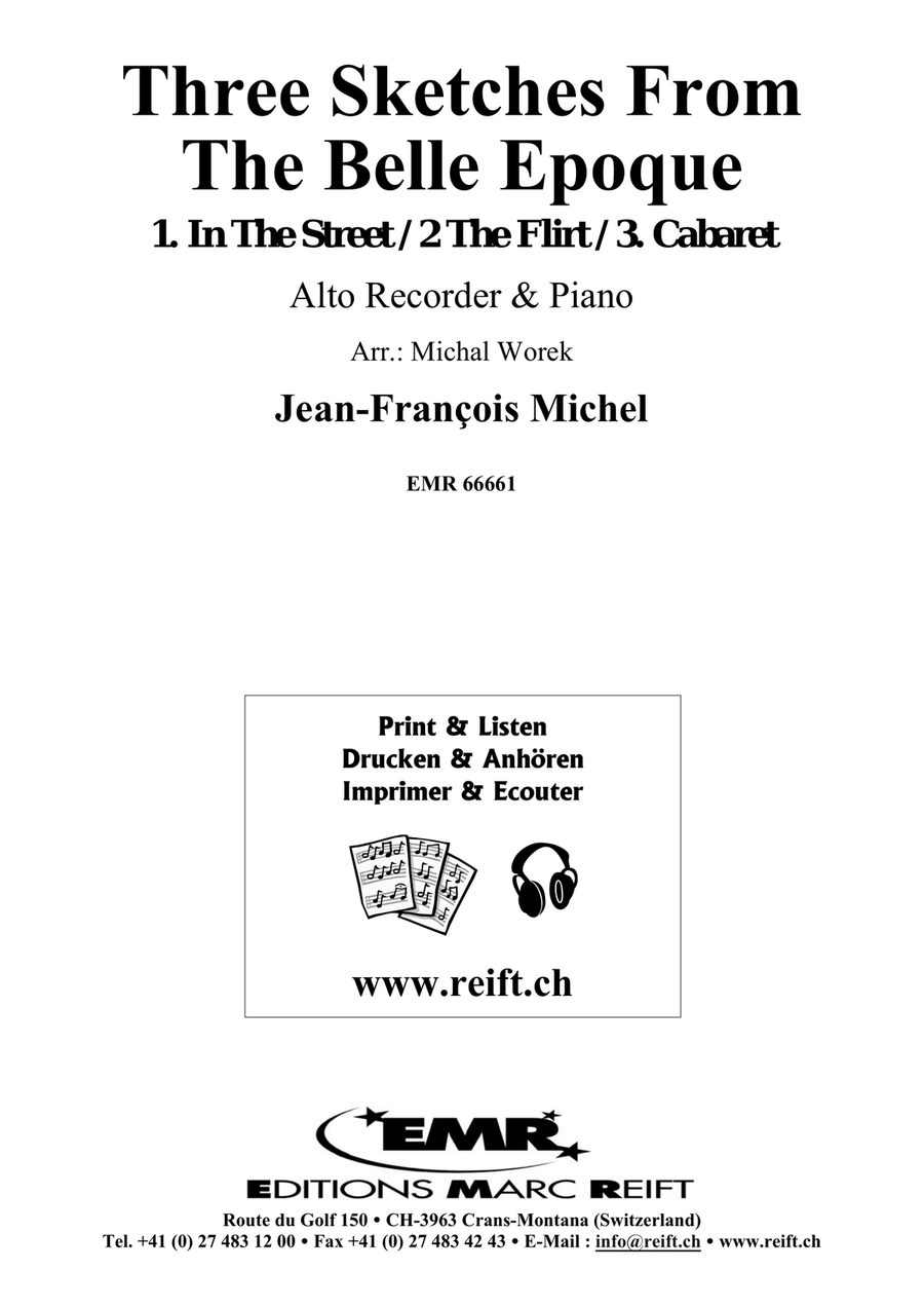 Three Sketches From The Belle Epoque Alto Recorder scores gallery preview page 2
