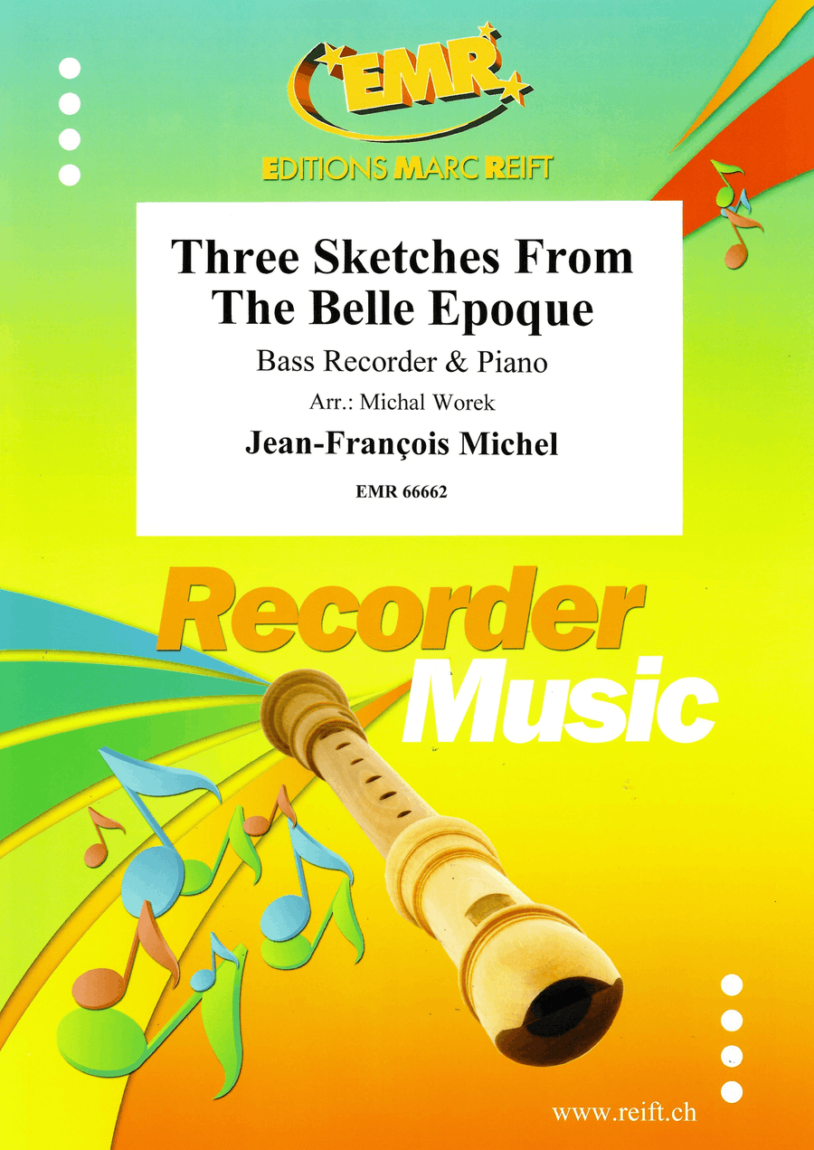Three Sketches From The Belle Epoque Bass Recorder scores gallery preview page 1