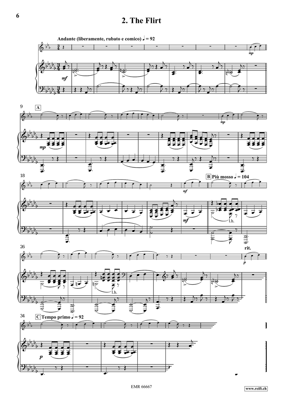 Three Sketches From The Belle Epoque Soprano Saxophone scores gallery preview page 6