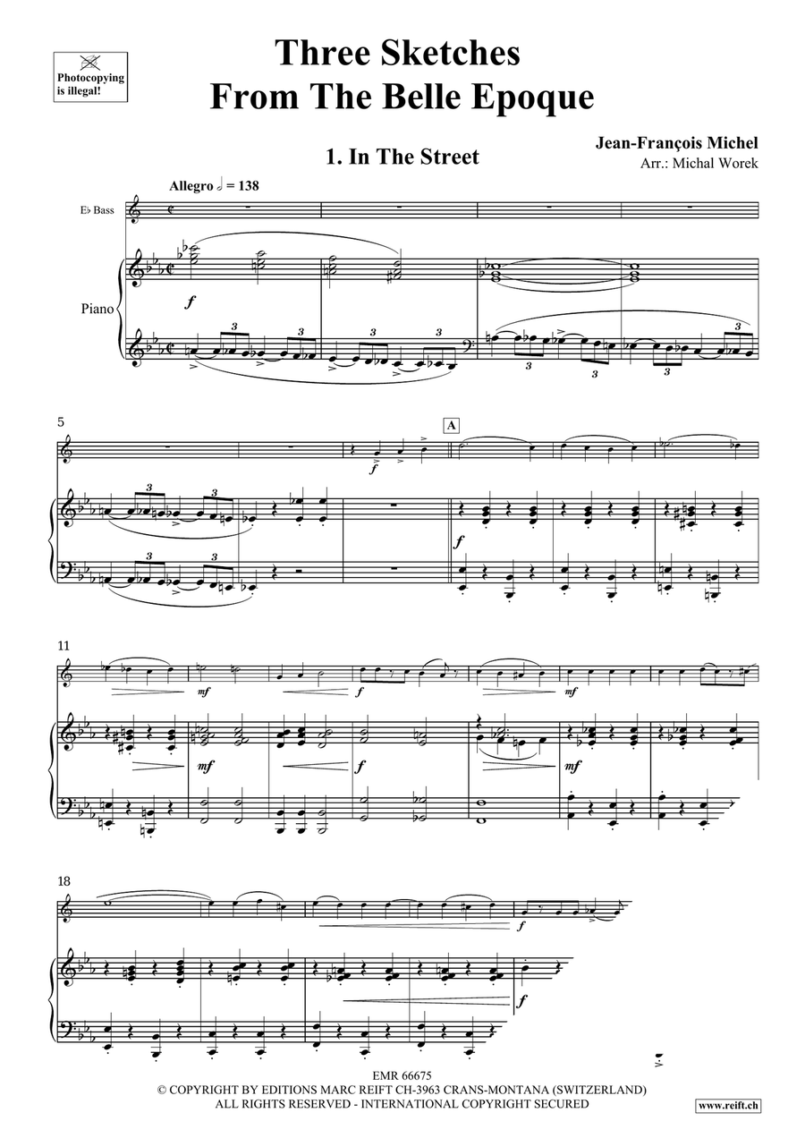 Three Sketches From The Belle Epoque Voice Solo scores gallery preview page 5