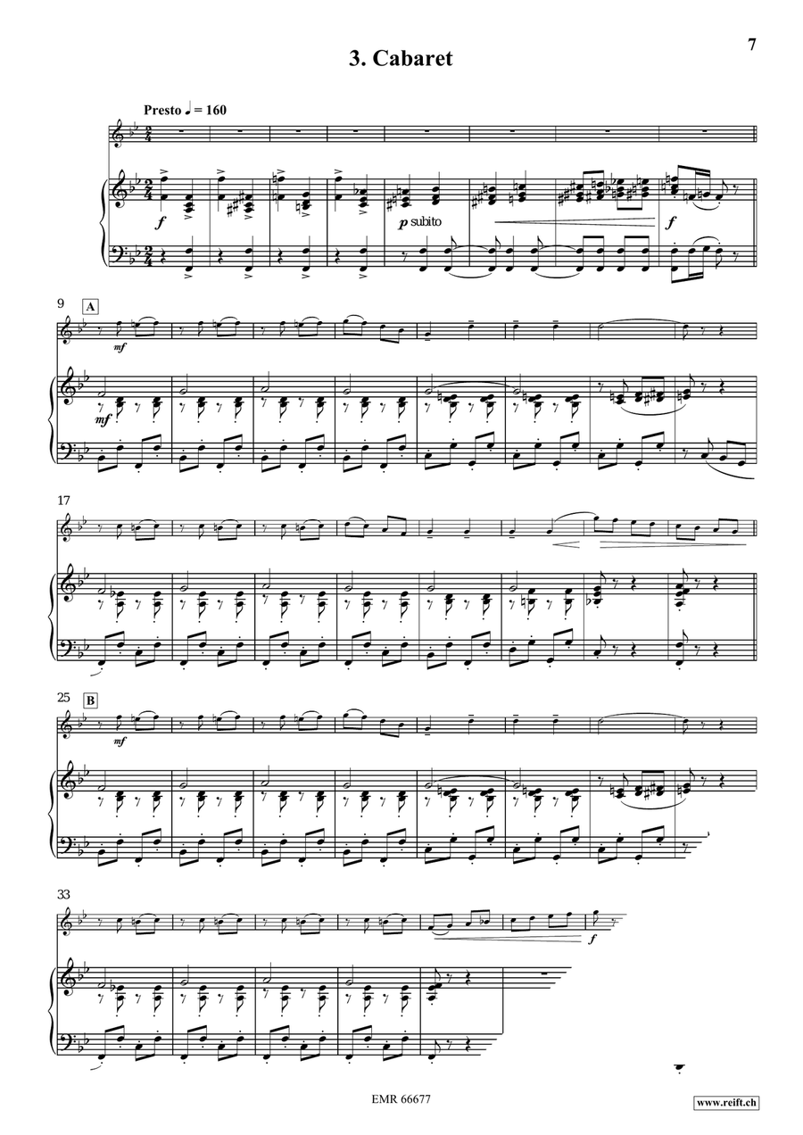 Three Sketches From The Belle Epoque Tenor Recorder scores gallery preview page 7