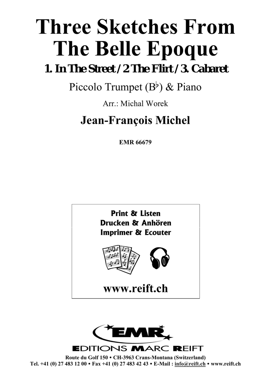 Three Sketches From The Belle Epoque Piccolo Trumpet scores gallery preview page 2