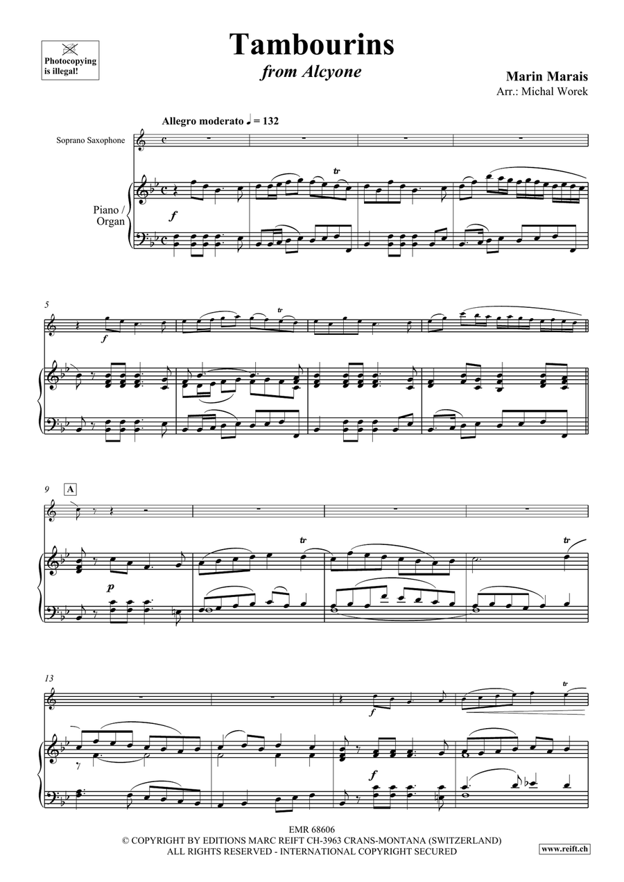 Tambourins Tambourins Soprano Saxophone scores gallery preview page 3