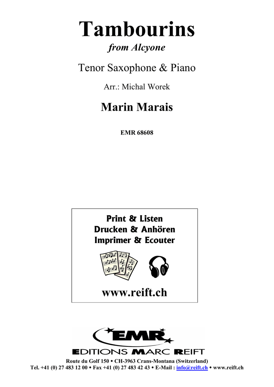 Tambourins Tambourins Tenor Saxophone scores gallery preview page 2