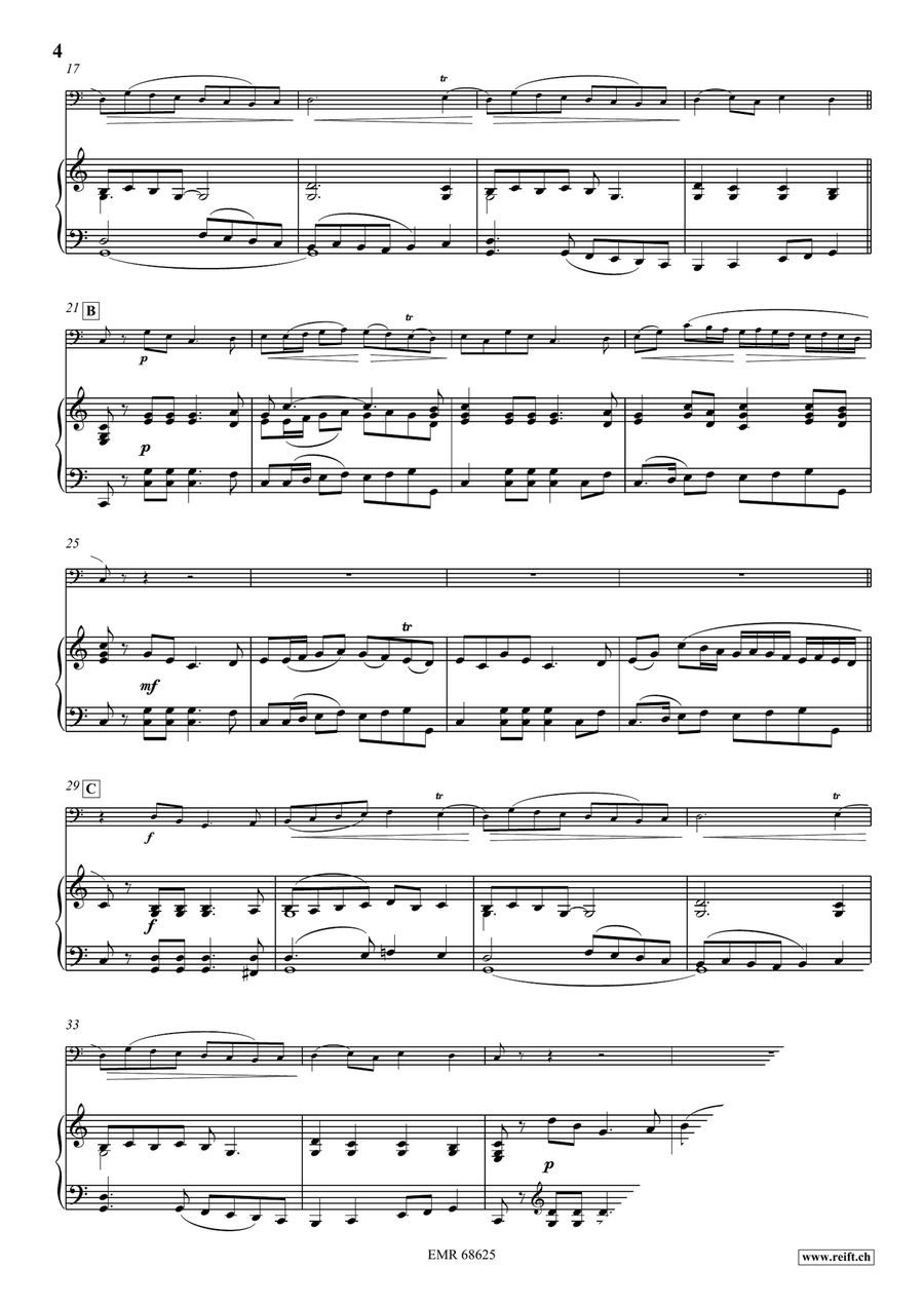 Tambourins Tambourins Double Bass scores gallery preview page 4