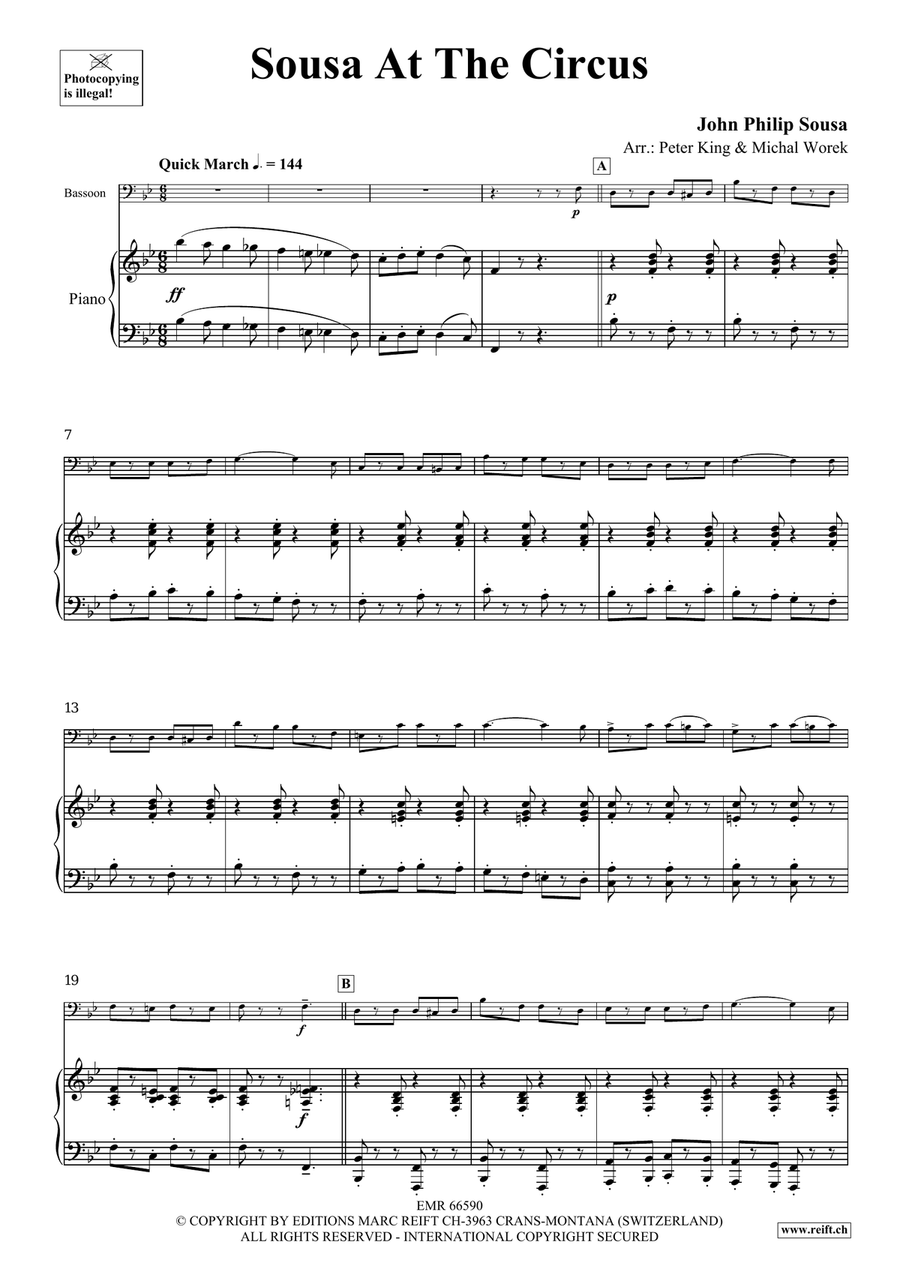 Sousa At The Circus by John Philip Sousa Bassoon Solo - Sheet Music page 4