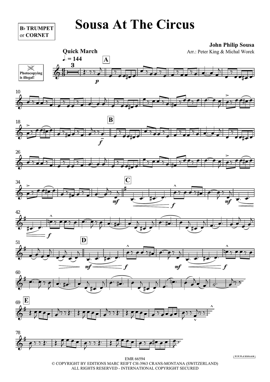 Sousa At The Circus Sousa At The Circus Cornet scores gallery preview page 3