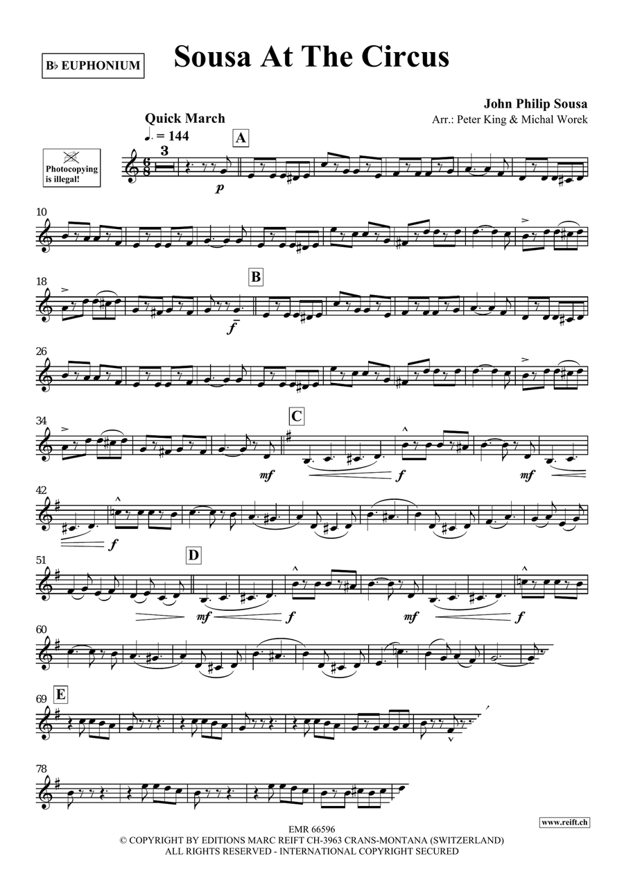 Sousa At The Circus Sousa At The Circus Euphonium scores gallery preview page 3
