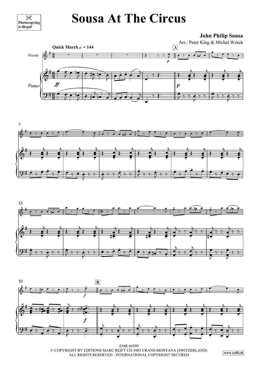 Sousa At The Circus by John Philip Sousa Piccolo - Sheet Music page 4