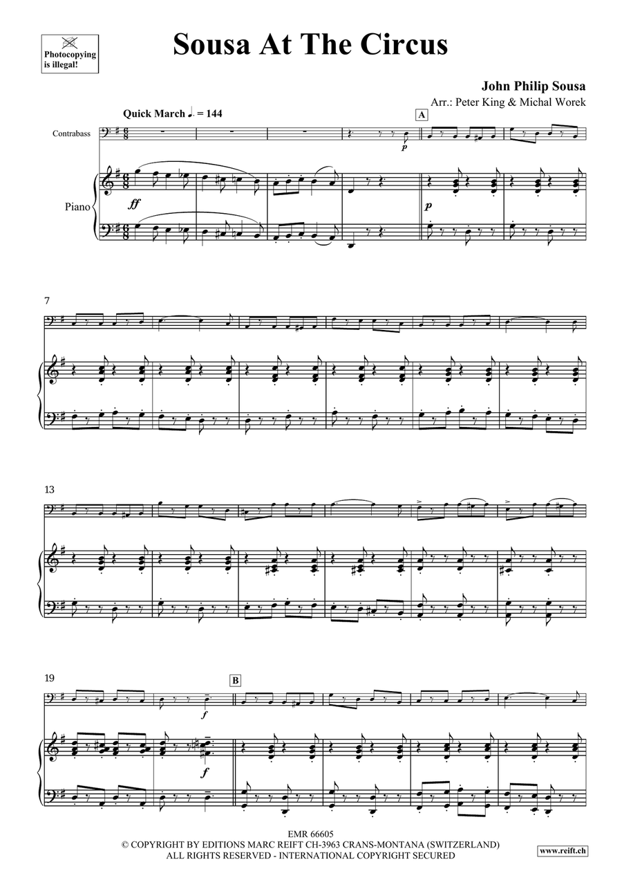 Sousa At The Circus by John Philip Sousa Double Bass - Sheet Music page 4