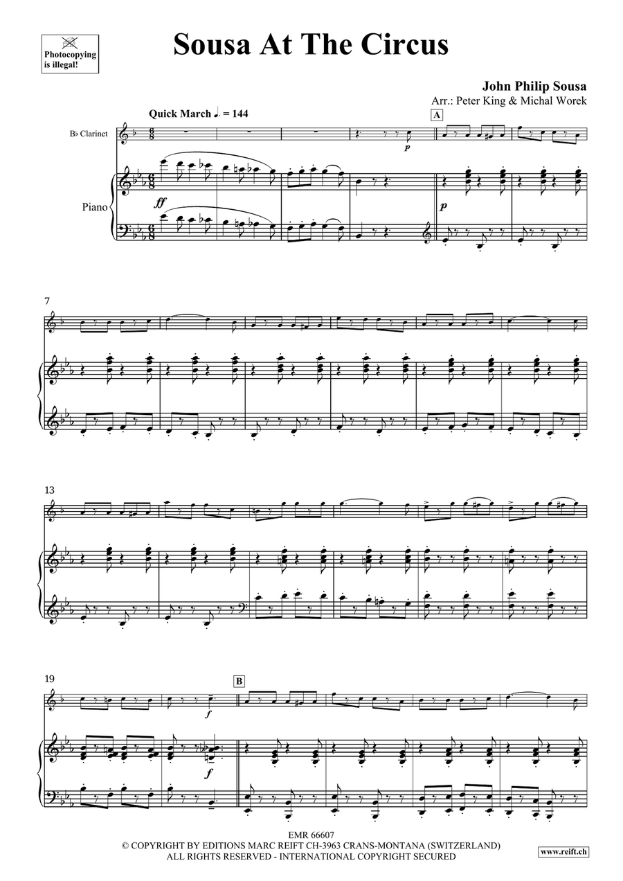 Sousa At The Circus Sousa At The Circus Clarinet Solo scores gallery preview page 4