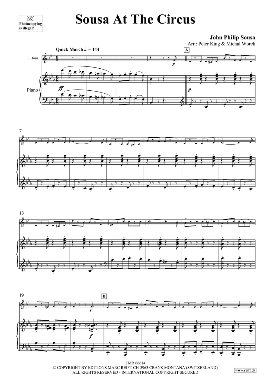 Sousa At The Circus Sousa At The Circus Horn scores gallery preview page 4