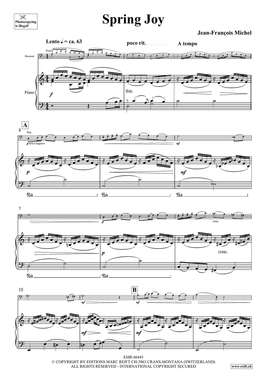 Spring Joy Spring Joy Bassoon Solo scores gallery preview page 5