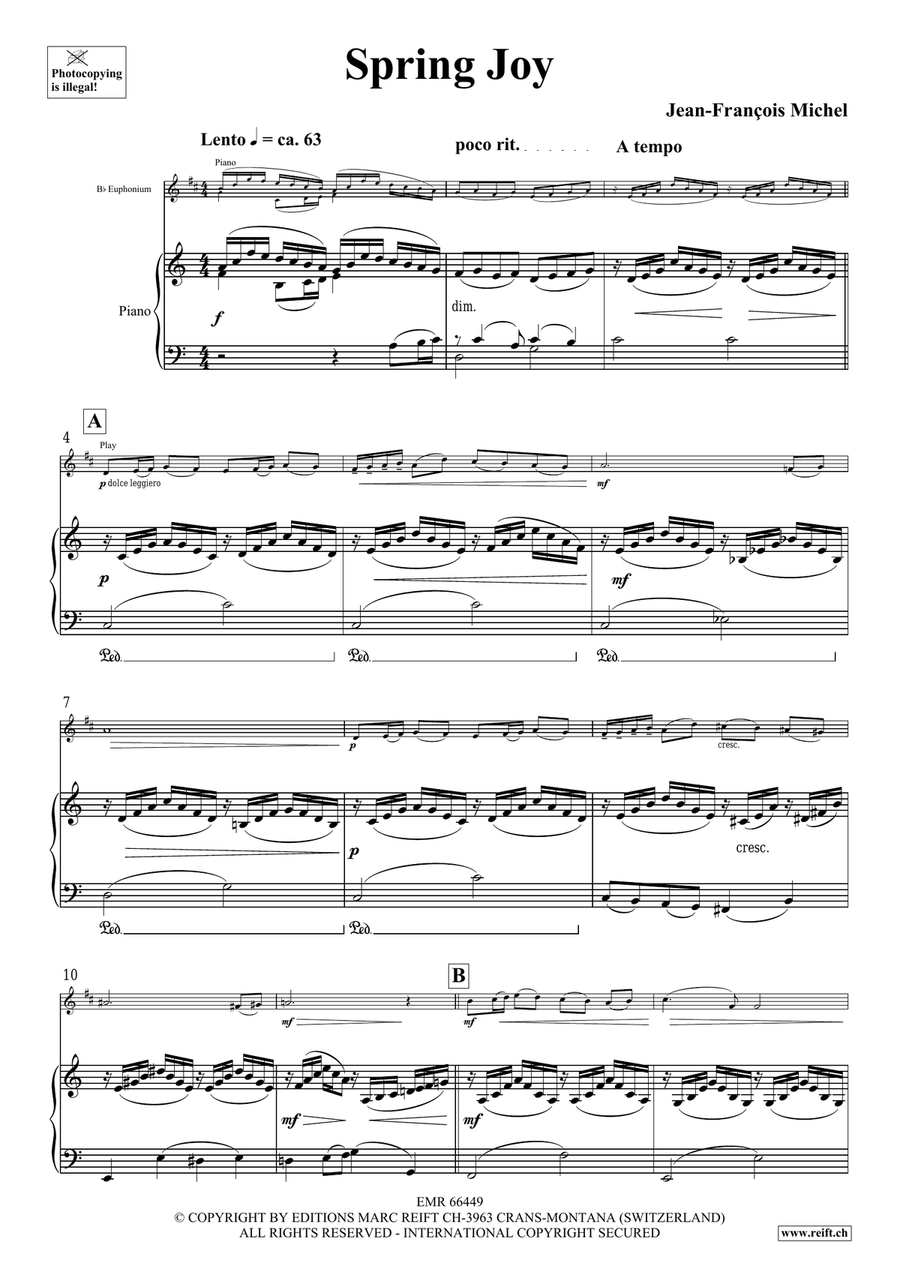 Spring Joy Euphonium scores gallery preview page 5