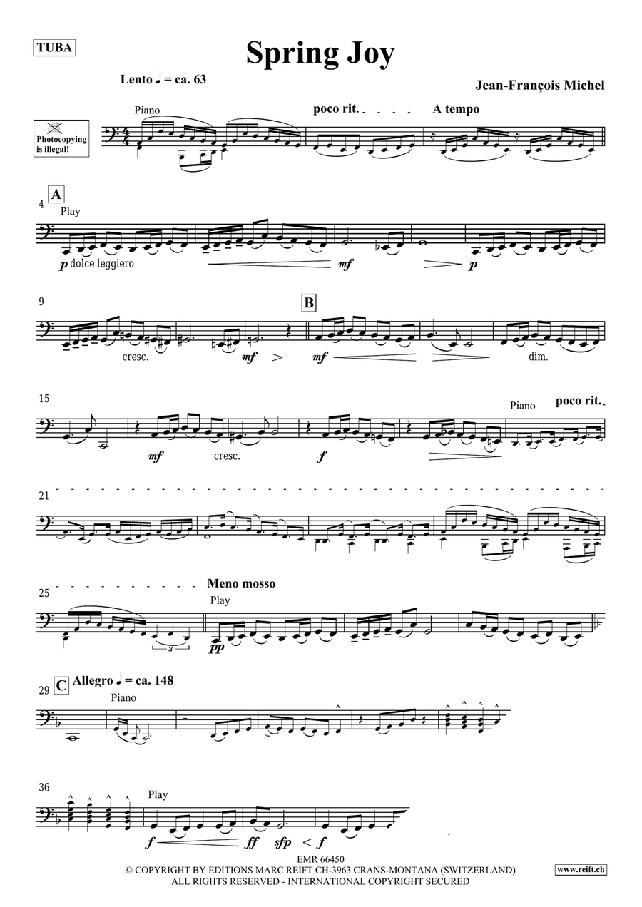Spring Joy Spring Joy Tuba scores gallery preview page 4